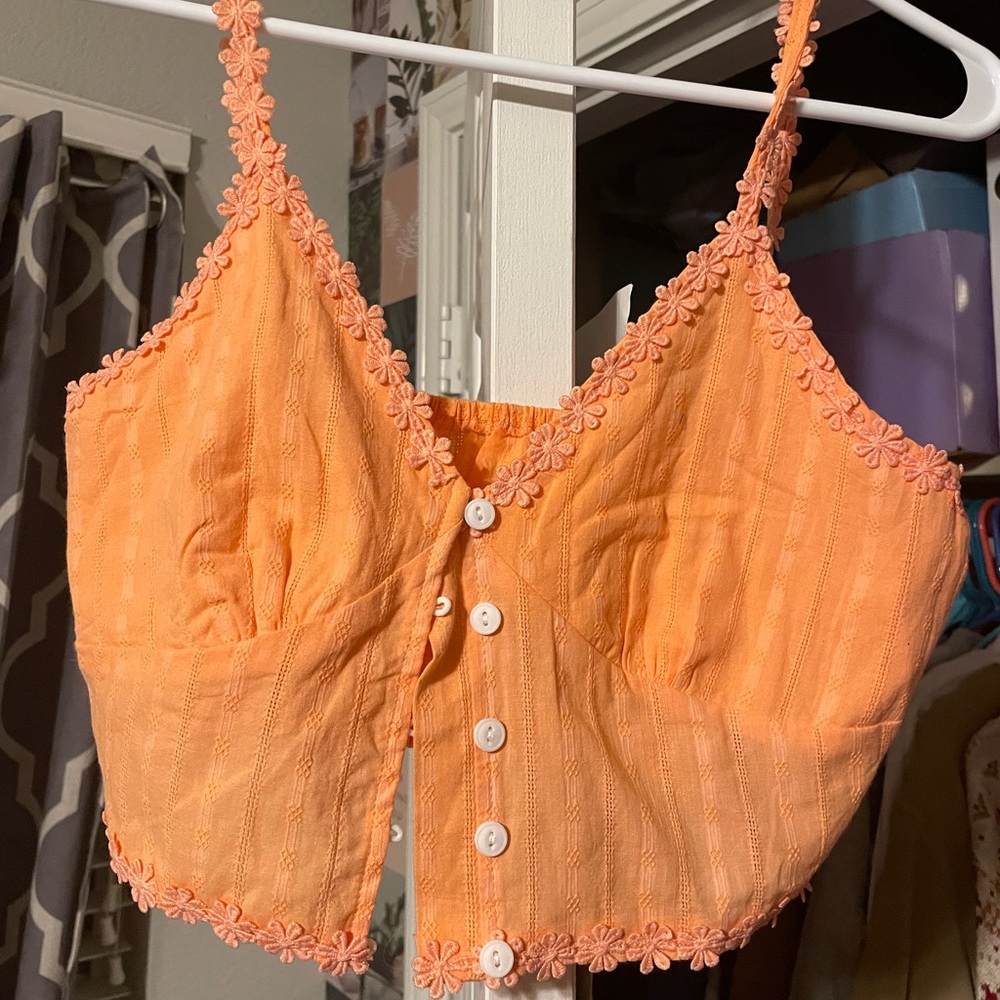 shein floral strap top